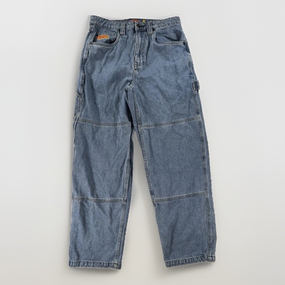 Empyre Relax Jeans Mens 30x29 Y2K Wide Leg Carpenter Skater Denim Blue - Picture 4 of 9